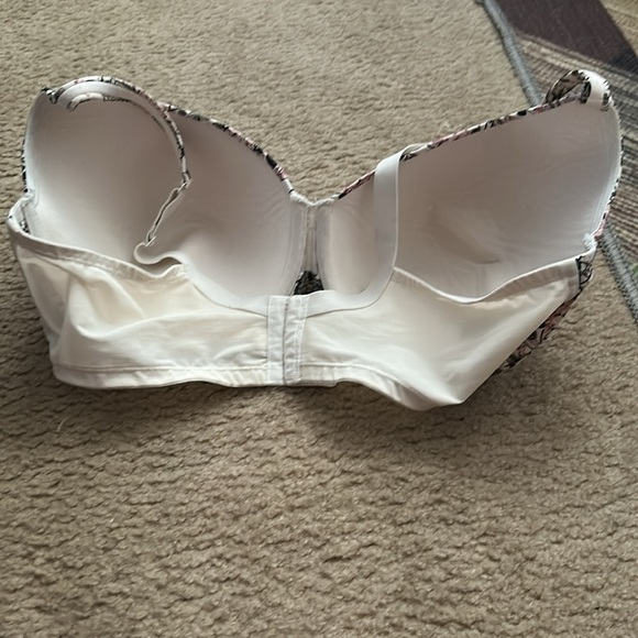 Cacique Black and Pink Floral Bra SZ 40DDD - Picture 3 of 7